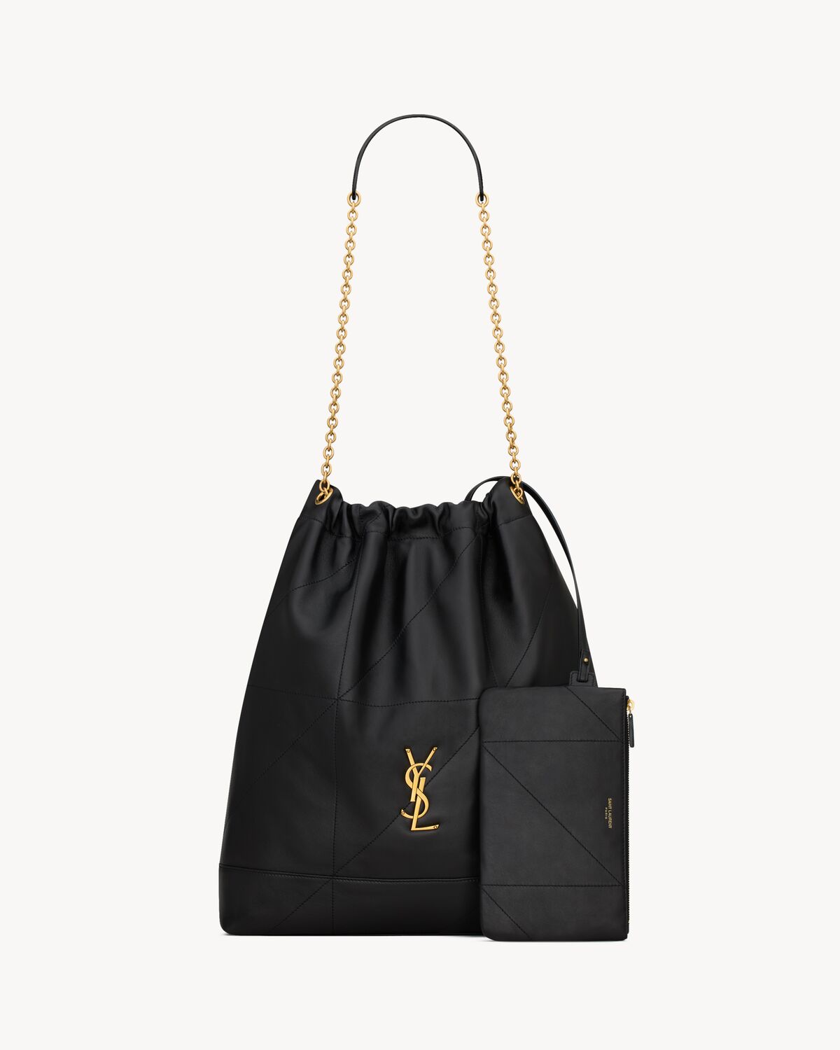 YSL Jamie Large Pochon In Lambskin - Image 2